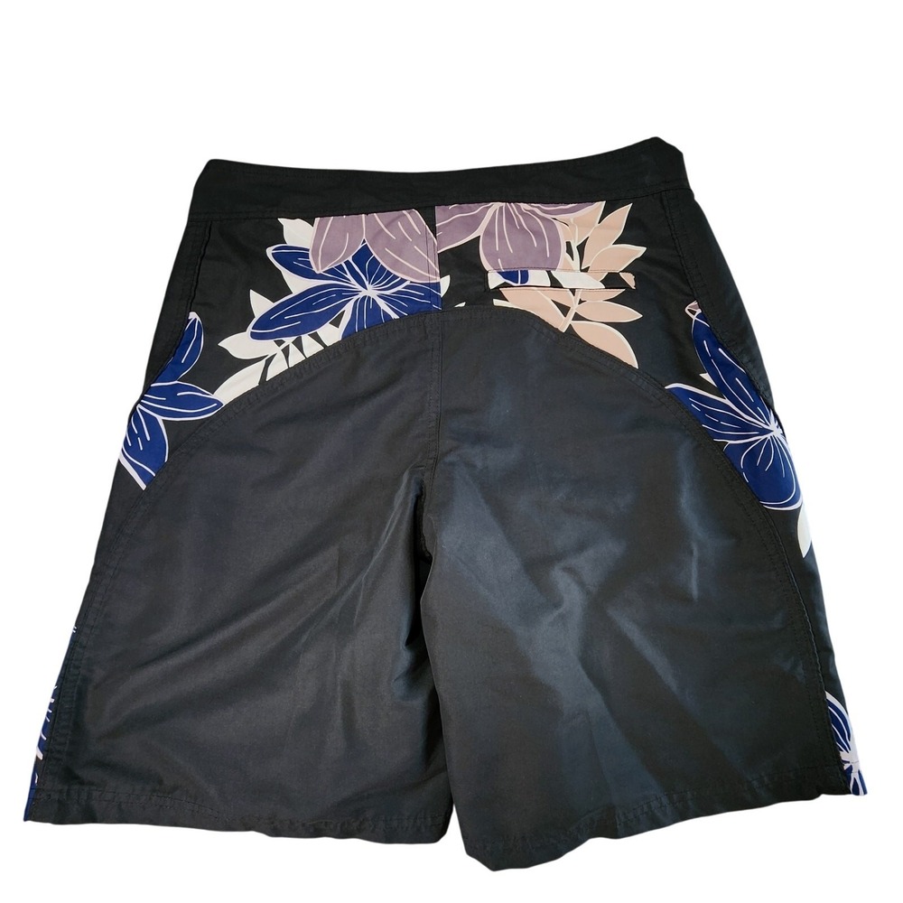 Hi Surf Board‎ Short 36 Men Floral Blue Aloha Tropical Hawaiian Tinas Creation